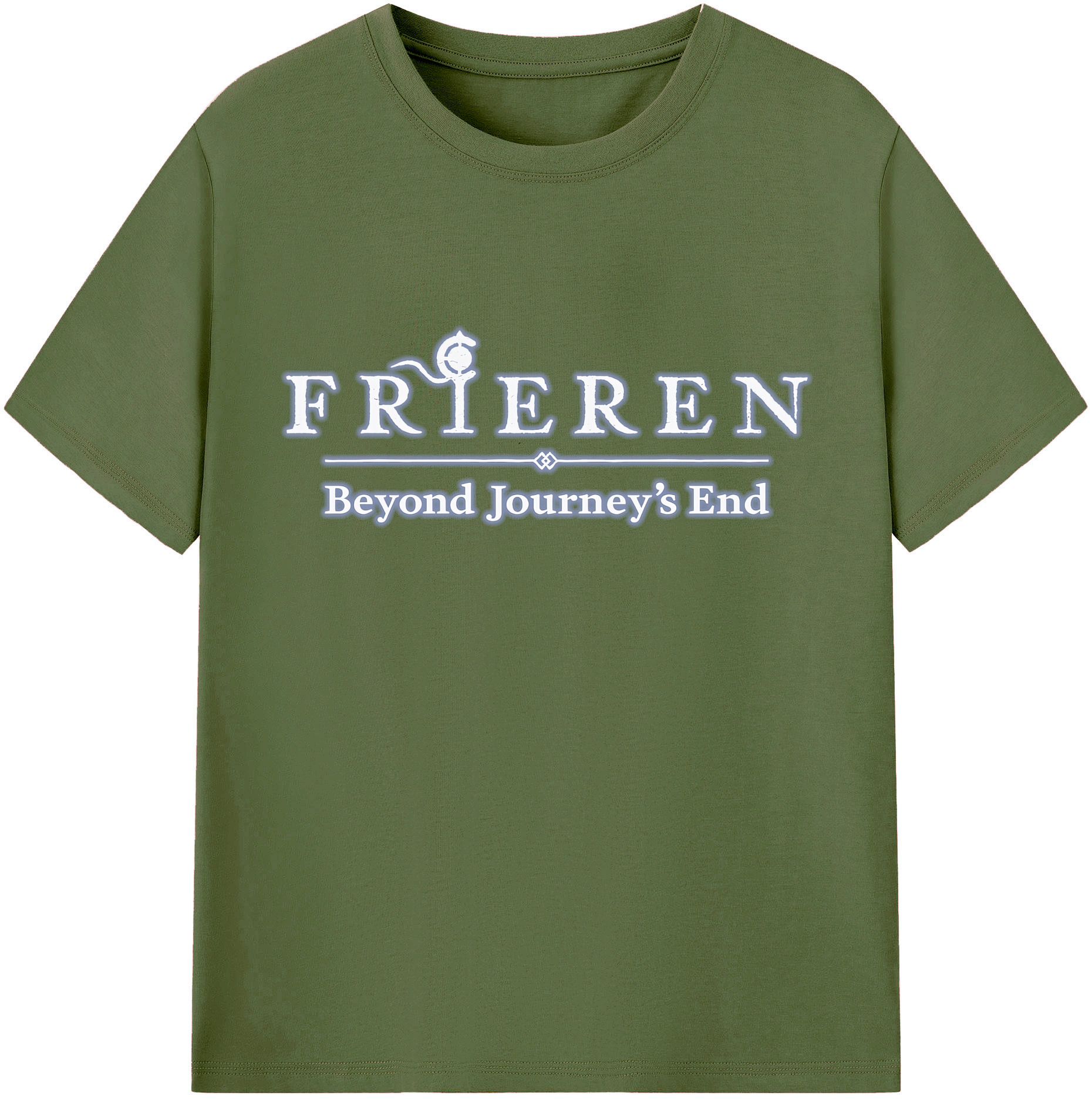 （画像用） 葬送のフリーレン Frieren 綿100％半袖Tシャツ（フロントプリント）